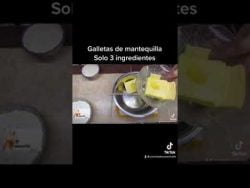 Galletas de mantequilla con tan solo 3 ingredientes #galletas #TresIngredientes #postres #receta