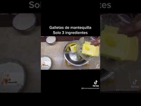 Galletas de mantequilla con tan solo 3 ingredientes #galletas #TresIngredientes #postres #receta