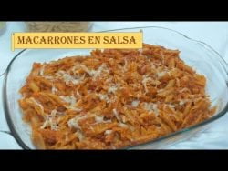 MACARRONES en SALSA con CARNE PICADA en Monsieur Cuisine/ Thermomix/ Mambo- Macarrones con Tomate