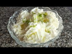 Mousse de limón exprés,fácil y rico con Thermomix