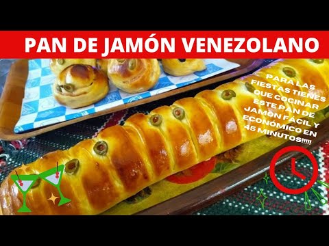 PAN de JAMÓN Venezolano fácil ¡El auténtico con #receta #chef Rosa Díaz !!