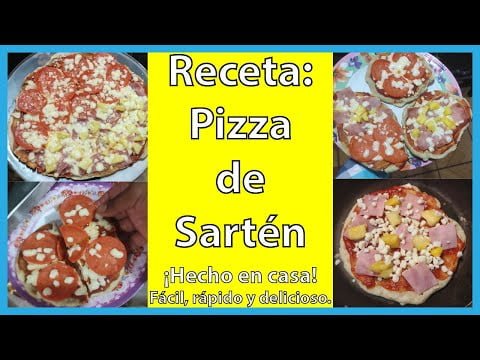 Pizzas de sartén | #Receta #Pizza #Pepperoni #Hawaina #Food #Recipe #PizzadeSartén