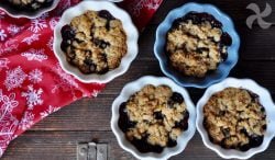 Postre de frutos rojos para Navidad