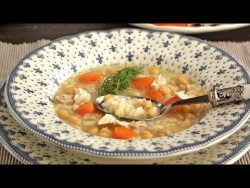 Potaje de garbanzos con arroz en Thermomix