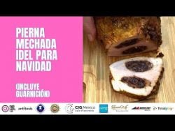 #receta cómo hacer pierna mechada navideña (adobada y con guarnición de papas) #usmeat #shorts