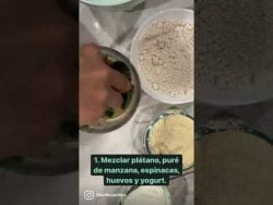 #Receta: Mini muffins de plátano y espinacas