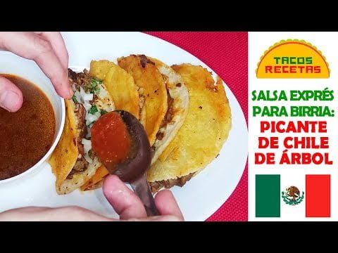 SALSA picante con CHILE de árbol especial para BIRRIA. #receta #salsashorts  #shorts | recetástico