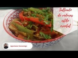 Salteado de verduras estilo oriental en Thermomix