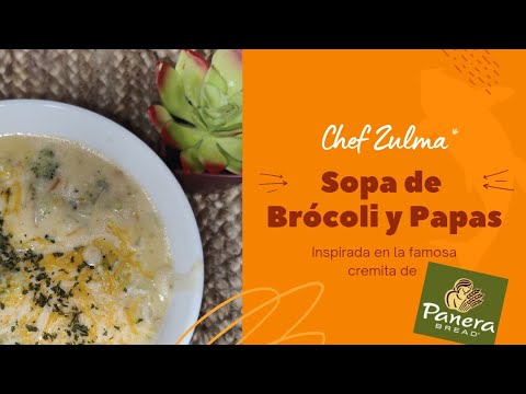 SOPA de BRÓCOLI con PAPAS🥔 Inspirada en la #receta de #panerabread