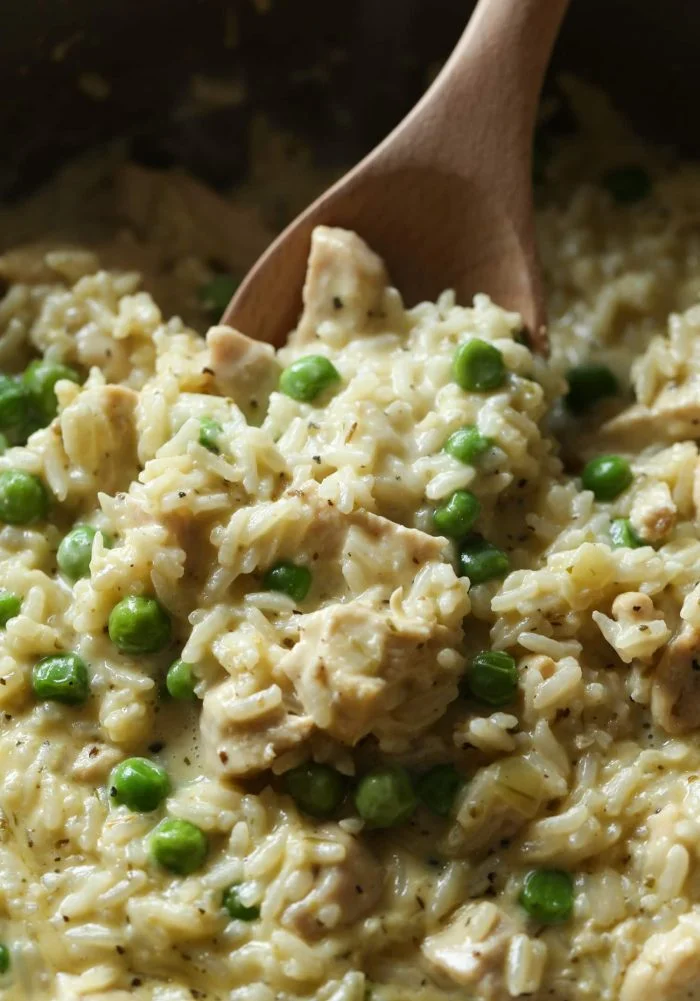 Receta Cremosa De Pollo Y Arroz