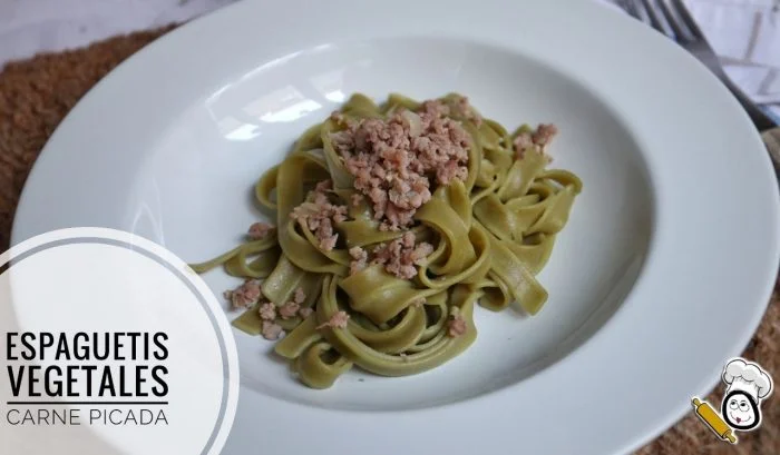 Espaguetis Vegetales con Carne Picada en Thermomix ®