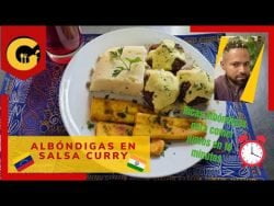 ALBÓNDIGAS con SALSA CURRY en 10 MINUTOS #receta Fácil y rápido del #chef Eliézer | Fácil y Rápido
