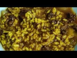 Arroz con butifarra, fácil y rico con Thermomix