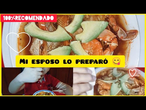 #Caldo de #mariscos/ #receta fácil y rica