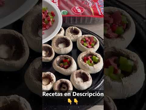 Champiñón Relleno De Salchicha | cocinero now #short #shorts #recetas #receta #recetasshorts