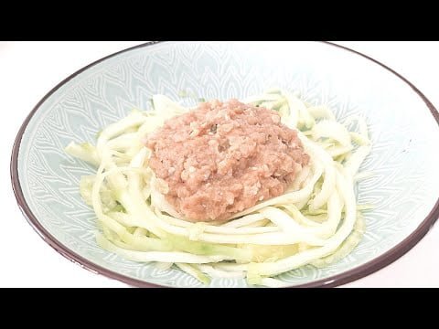 Espaguetis de calabacín con Monsieur Cuisine Plus