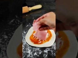 🍕 pizza frita #receta #cocina #pizza #comida #comidarapida #food #parati #shorts #pizzasinhorno