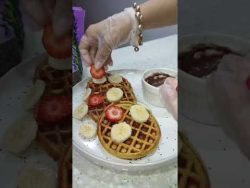 😁Waffles Proteícos🧇 #receta #waffle #parati #desayunosaludable #transformatuvidahys #vivesaludable