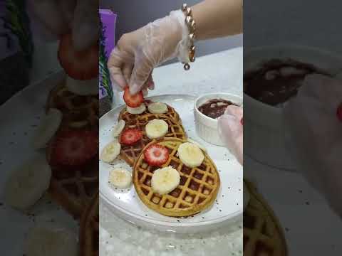 😁Waffles Proteícos🧇 #receta #waffle #parati #desayunosaludable #transformatuvidahys #vivesaludable
