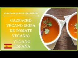 😋 🍽️ Gazpacho Vegano (Sopa de Tomate Vegana)#receta español#shorts