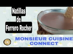 🤤Cómo hacer NATILLAS de FERRERO ROCHER, ¡SIN HUEVO! 3 INGREDIENTES-MONSIEUR CUISINE CONNECT