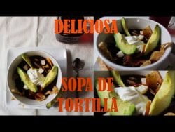 🥣SOPA DE TORTILLA FACILÍSIMA🍲|El Recetario de 5 ⭐#receta #sopadetortilla #sopaazteca #sopamexicana