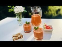 Gazpacho Sandía en MONSIEUR CUISINE, THERMOMIX o de manera tradicional