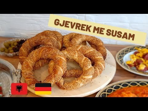 Gjevrek me susam receta / simita te buta turke / Rezept