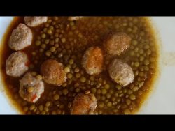 Lentejas con albondiguillas, fácil y rico con Thermomix
