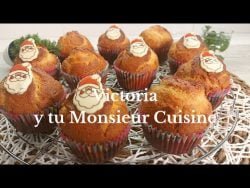 Magdalenas de turrón BIEN RICAS en Monsieur Cuisine y Thermomix