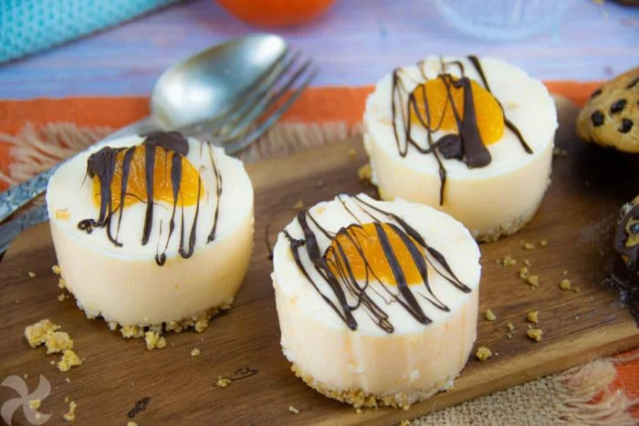 Mini pasteles de mandarina