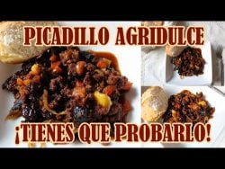 PICADILLO AGRIDULCE, fácil de preparar | El Recetario de 5 ⭐#picadillo #receta #comidaagridulce