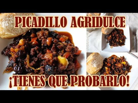 PICADILLO AGRIDULCE, fácil de preparar | El Recetario de 5 ⭐#picadillo #receta #comidaagridulce