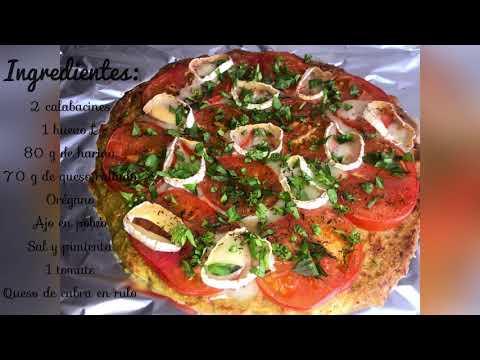 Pizza con base de calabacín en Monsieur Cuisine