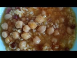 Potaje de invierno con azafrán, fácil y rico con Thermomix