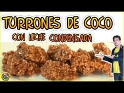 PRUEBE esta RIQUÍSIMA #receta de TURRONES DE COCO con LECHE CONDENSADA