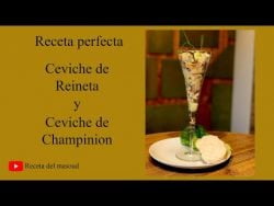 #Receta del masoud, Ceviche de Reineta y Ceviche de Champinion. Receta perfecta de #Ceviche.