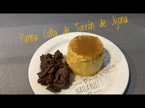 Receta facil Panna Cotta de turrón de Jijona 🍮 con thermomix 💚 cookidoo receta con subtítulos