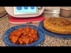 Receta magra con tomate , Thermomix.