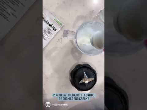 #Receta: Meal Replacement Shake Vegano (sabor Cookies & Creamy)