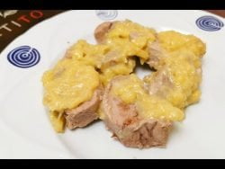 Solomillo de cerdo al vino blanco en Monsieur Cuisine Connect