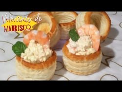 Volovanes de marisco receta fría