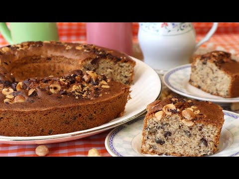 BIZCOCHO DE AVELLANAS Y CHOCOLATE