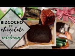 BIZCOCHO de CHOCOLATE y CALABACÍN con Thermomix