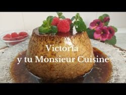 Como hacer FLAN DE ALMENDRAS en Monsieur Cuisine y Thermomix