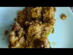 Costillas al vino con arroz, fácil y rico con Thermomix