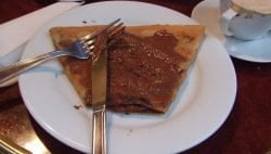 Creps de chocolate y dátiles
