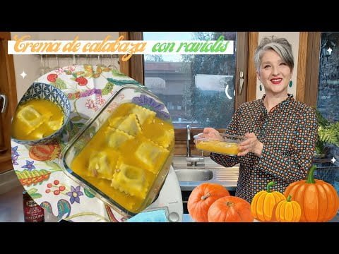 🎃 CREMA DE CALABAZA CON RAVIOLIS 🎃 con Thermomix® #TM6 #TM5 #TM31 🔝