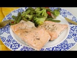 🥦🍣SALMÓN al vapor con VERDURAS en Thermomix🍣🥦 | Receta sana para el día a día