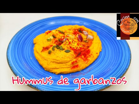 Hummus de garbanzo fácil para hacer en casa I #veganfood #receta #dietamediterranea #dietasaludable